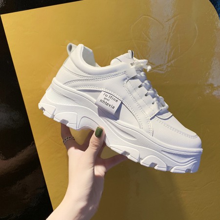 Spring New Super Hot Sports Shoes for Students Women's Casual Thick-Soled Shoes